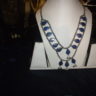 LAPIS SILVER PLATE NECKLACE